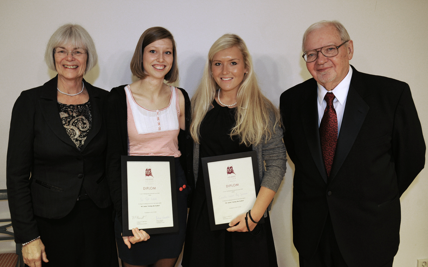 Annenprisvinnere av Holbergprisen i skolen 2008. Foto: Marit Hommedal / Scanpix
