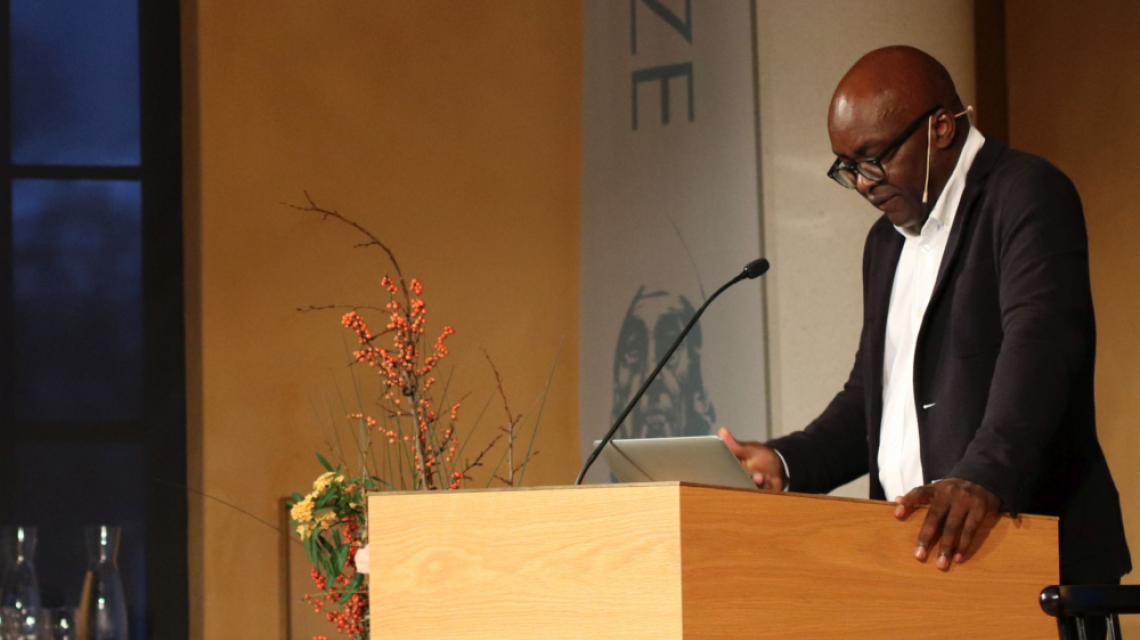Achille Mbembe at the 2018 Holberg debate. Photo: Svetlana Zaychenko