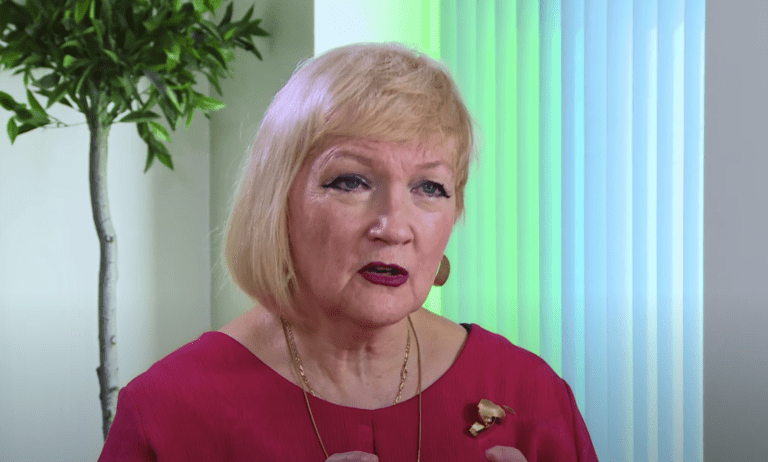 Griselda Pollock, Holbergprisvinner i 2020. Foto: Stillbilde fra samtalen.