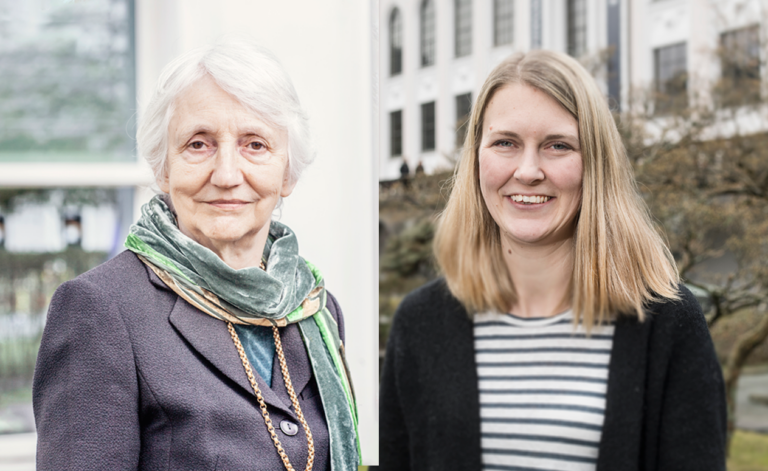 Portretter av Onora O'Neill og Katrine Vellesen Løken.