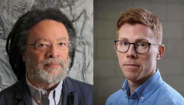 Portretter av Paul Gilroy og Finnur Dellsén.