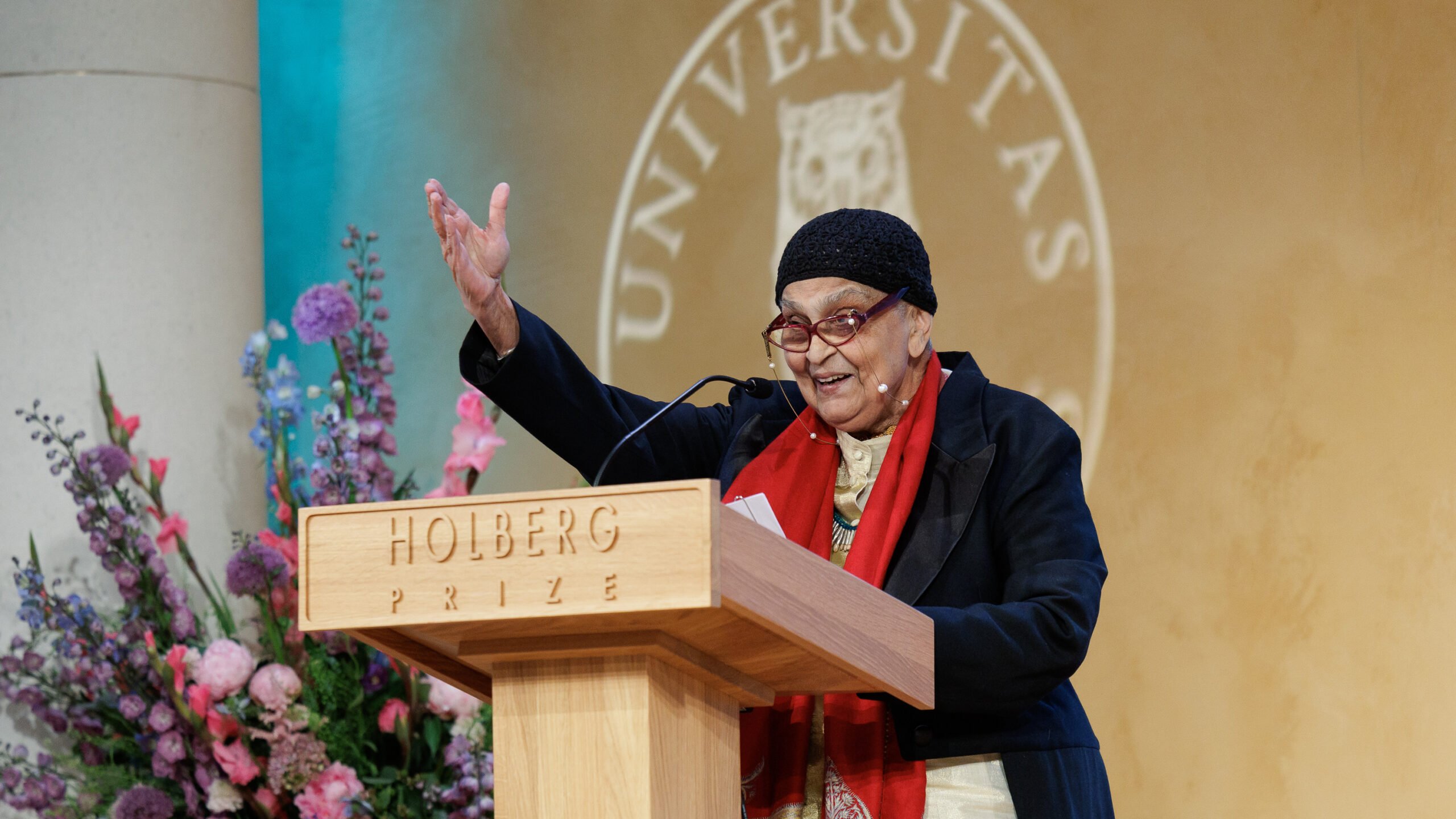 Picture of Gayatri Chakravorty Spivak’s Acceptance Speech